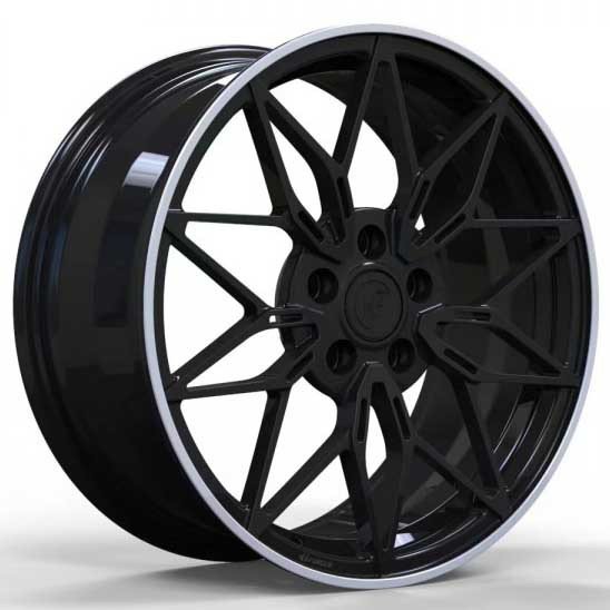 Кованые диски WS Forged WS-14M 8,0x18 PCD5x112 ET50 D66,5 Глянцевый чёрный / Полированный лип
